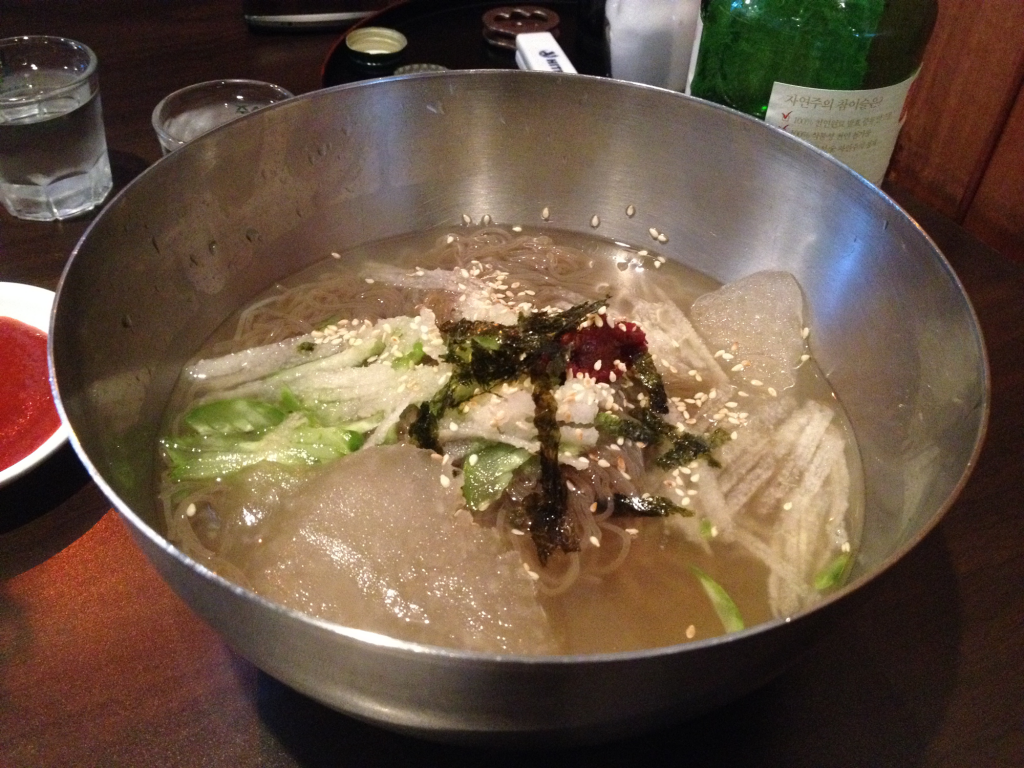 Cold noodle soup