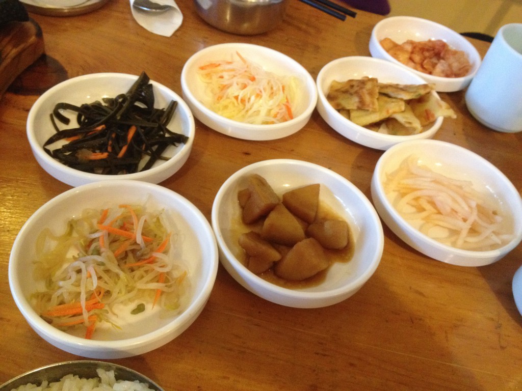 An array of sidedishes